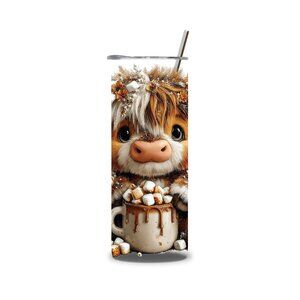 Highland Cow Hot Cocco Tumbler